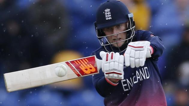 England's Joe Root enroute to his half century. (REUTERS)