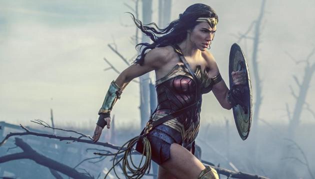 This image released by Warner Bros. Entertainment shows Gal Gadot in a scene from Wonder Woman.(AP)