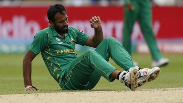Pakistan’s Wahab Riaz was ruled out of the ICC Champions Trophy 2017 following his ankle injury he picked in the match against India on Sunday. (Reuters) Pakistan’s Wahab Riaz was ruled out of the ICC Champions Trophy 2017 following his ankle injury he picked in the match against India on Sunday. (Reuters)