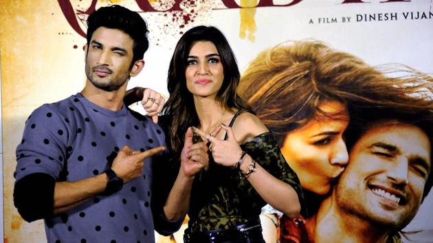 Sushant Singh Rajput and Kriti Sanon during the trailer launch of Raabta in Mumbai. (PTI) Sushant Singh Rajput and Kriti Sanon during the trailer launch of Raabta in Mumbai. (PTI)