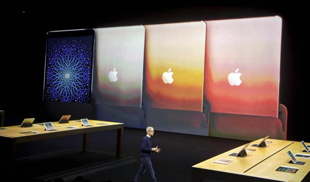 Apple CEO Tim Cook speaks during an announcement of new products at the Apple Worldwide Developers Conference Monday, June 5. (AP) Apple CEO Tim Cook speaks during an announcement of new products at the Apple Worldwide Developers Conference Monday, June 5. (AP)