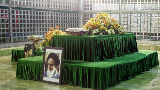 File photo taken on February 05, 2009 shows the shrine of the late Ayatollah Ruhollah Khomeini at Khomeini's mausoleum in Tehran. An armed man stormed into the mausoleum and shot several people, state media reported as a simultaneous attack took place inside Iran's parliament. (Atta Kenare/AFP File)