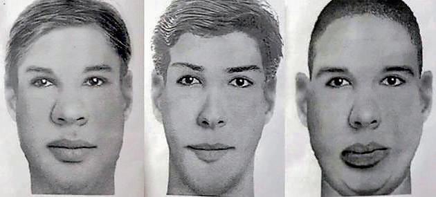 The sketches of the three suspects released by the police. (PTI) The sketches of the three suspects released by the police. (PTI)
