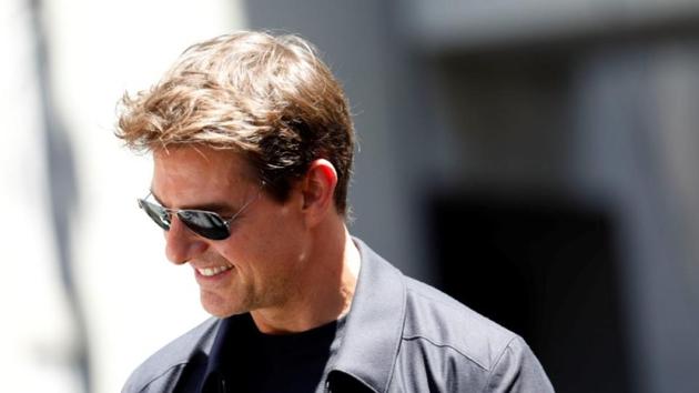 Actor Tom Cruise unveils a 75-foot tall sarcophagus to promote The Mummy at the Hollywood and Highland gateway on May 20, 2017. Actor Tom Cruise unveils a 75-foot tall sarcophagus to promote The Mummy at the Hollywood and Highland gateway on May 20, 2017.