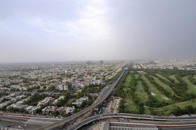 Noida, spread over 20,000 hectare between Yamuna and Hindon rivers, has grown into a residential town with 47 per cent of area for residential purpose and 13 per cent for industries. (Sunil Ghosh/HT Photo) Noida, spread over 20,000 hectare between Yamuna and Hindon rivers, has grown into a residential town with 47 per cent of area for residential purpose and 13 per cent for industries. (Sunil Ghosh/HT Photo)
