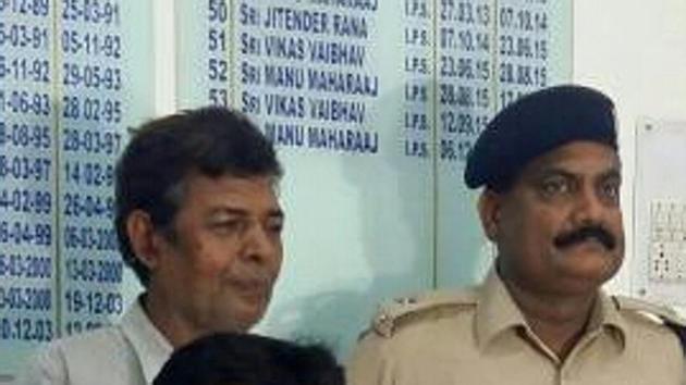 Police said Bhawani Shankar Pandey charged his clients Rs 50,000 extra to certify in court that they were juveniles.(HT Photo)