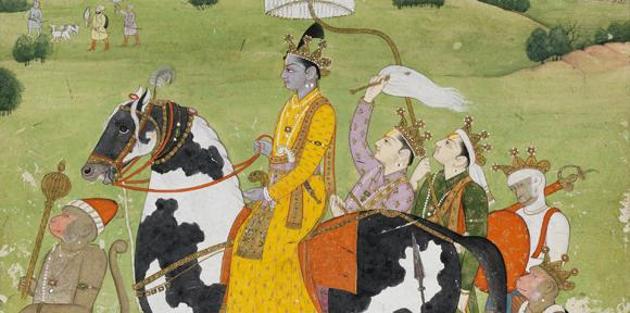 Rama Returns in Victory to Ayodhya, painted around 1780-1790 in the Kangra region. (The Fitzwilliam Museum, Cambridge) Rama Returns in Victory to Ayodhya, painted around 1780-1790 in the Kangra region. (The Fitzwilliam Museum, Cambridge)