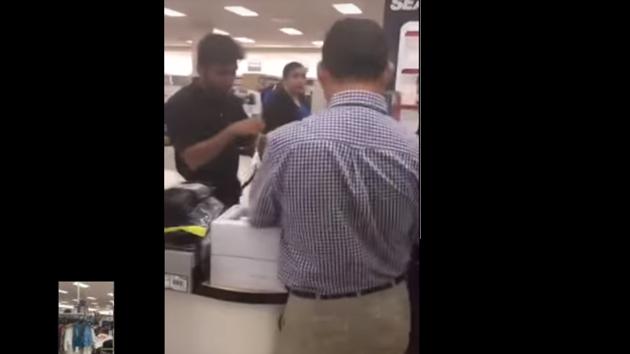 The incident took place at the Sears store in New Brunswick, New Jersey, and a city man videotaped the woman making bigoted comments. (Videograb from Youtube) The incident took place at the Sears store in New Brunswick, New Jersey, and a city man videotaped the woman making bigoted comments. (Videograb from Youtube)
