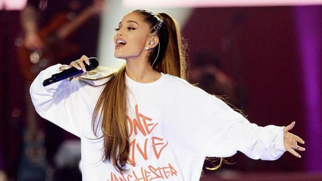 On June 4, 2017, singer Ariana Grande performed at the One Love Manchester tribute concert in Manchester. (AP) On June 4, 2017, singer Ariana Grande performed at the One Love Manchester tribute concert in Manchester. (AP)