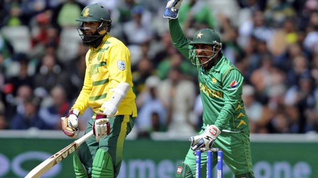 Captain Sarfraz Ahmed led Pakistan to victory over South Africa in the ICC Champions Trophy 2017 at Edgbaston in Birmingham on Wednesday. (AP) Captain Sarfraz Ahmed led Pakistan to victory over South Africa in the ICC Champions Trophy 2017 at Edgbaston in Birmingham on Wednesday. (AP)