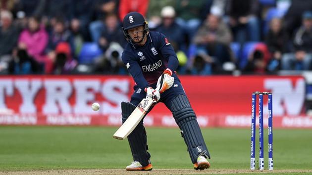 Jos Buttler scored an unbeaten 61 in England’s 87-run win over New Zealand in their ICC Champions Trophy group game on Tuesday. (Getty Images) Jos Buttler scored an unbeaten 61 in England’s 87-run win over New Zealand in their ICC Champions Trophy group game on Tuesday. (Getty Images)