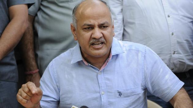 The Aam Aadmi Party on Wednesday defended deputy chief minister Manish Sisodia’s direction for ‘action’ against Directorate of Information and Publicity director Jayadev Sarangi.(Burhaan Kinu/HT File Photo)