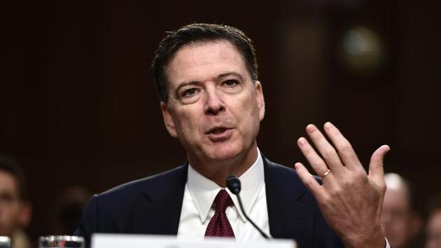 Former FBI Director James Comey testifies during a US Senate Select Committee on Intelligence hearing on Capitol Hill in Washington, DC. (AFP Photo) Former FBI Director James Comey testifies during a US Senate Select Committee on Intelligence hearing on Capitol Hill in Washington, DC. (AFP Photo)