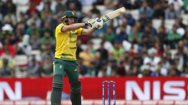 David Miller then came to the rescue as his unbeaten 75 pushed South Africa to 219/8. (REUTERS) David Miller then came to the rescue as his unbeaten 75 pushed South Africa to 219/8. (REUTERS)