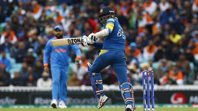 Angelo Mathews then strung a solid partnership with Kusal Perera as Sri Lanka closed in. (REUTERS) Angelo Mathews then strung a solid partnership with Kusal Perera as Sri Lanka closed in. (REUTERS)