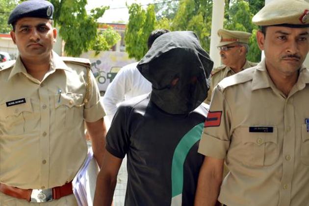 Gurgaon police arrested Yogendra, one of the accused in the Manesar gang-rape case, on Wednesday. (Parveen Kumar/HT File) Gurgaon police arrested Yogendra, one of the accused in the Manesar gang-rape case, on Wednesday. (Parveen Kumar/HT File)