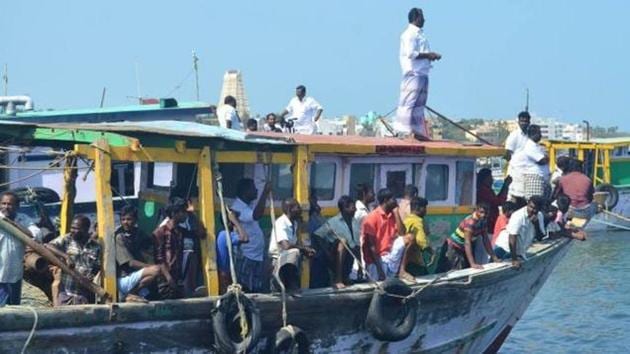 Lankan Navy had all these years violated the 1974 agreement entered into between India and Sri Lanka.(File Photo) Lankan Navy had all these years violated the 1974 agreement entered into between India and Sri Lanka.(File Photo)