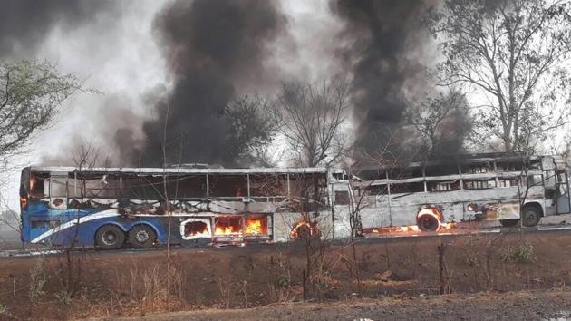The agitation turned violent after five farmers died in police firing in Mandsaur district. (HT File) The agitation turned violent after five farmers died in police firing in Mandsaur district. (HT File)
