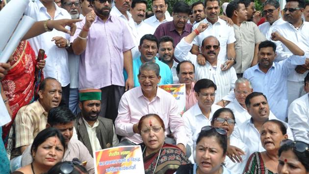 Congress leader and former chief minister Harish Rawat says the budget “lacks originality”. (Vinay Santosh Kumar/HT Photo) Congress leader and former chief minister Harish Rawat says the budget “lacks originality”. (Vinay Santosh Kumar/HT Photo)