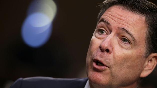 Former FBI director James Comey testifies before the Senate Intelligence Committee in the Hart Senate Office Building on Capitol Hill June 8, 2017 in Washington, DC. (AFP) Former FBI director James Comey testifies before the Senate Intelligence Committee in the Hart Senate Office Building on Capitol Hill June 8, 2017 in Washington, DC. (AFP)