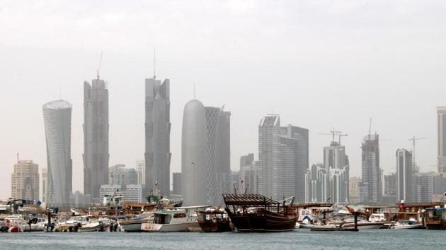 Qatari banks had 451 billion riyals ($124 billion) of foreign liabilities in March, most in the form of loans and deposits from foreign banks. Less than half that is from banks in other Gulf states. (REUTERS File Photo) Qatari banks had 451 billion riyals ($124 billion) of foreign liabilities in March, most in the form of loans and deposits from foreign banks. Less than half that is from banks in other Gulf states. (REUTERS File Photo)