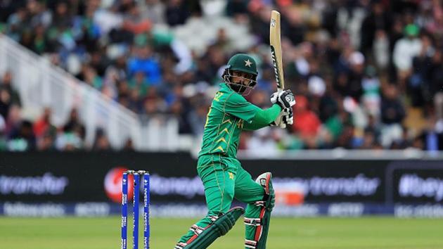 Pakistan’s Mohammad Hafeez has scored just 59 runs in two ICC Champions Trophy games, at a strike-rate of 61.45.(Getty Images)