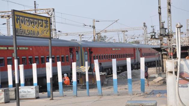 The Mughalsarai railway station building was constructed in 1880 and reconstructed in 1905.(HT Photo)