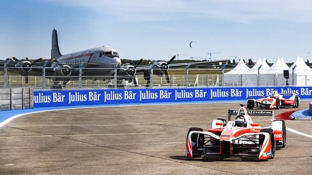 Mahindra Racing clinched its maiden victory in Formula E at Berlin ePrix. (Formula E) Mahindra Racing clinched its maiden victory in Formula E at Berlin ePrix. (Formula E)