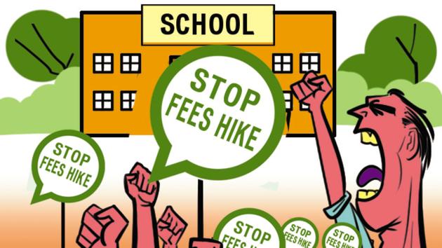 Justifying the school’s actions, director Jesus Lall said that the children will not be allowed inside the school till they pay the fees (HT) Justifying the school’s actions, director Jesus Lall said that the children will not be allowed inside the school till they pay the fees (HT)
