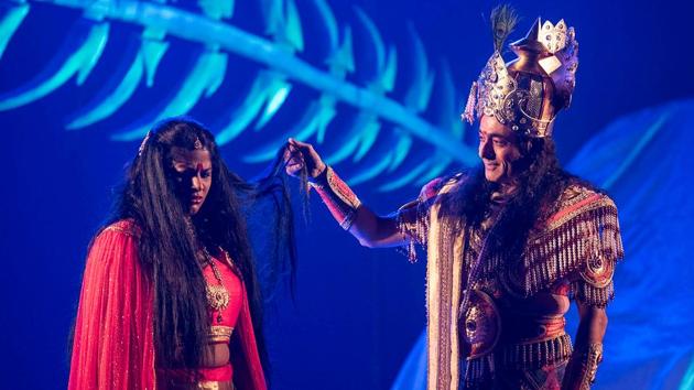 In the play, Krishna is an observer, as opposed to an active participant in the war. (Satish Bate/HT) 
