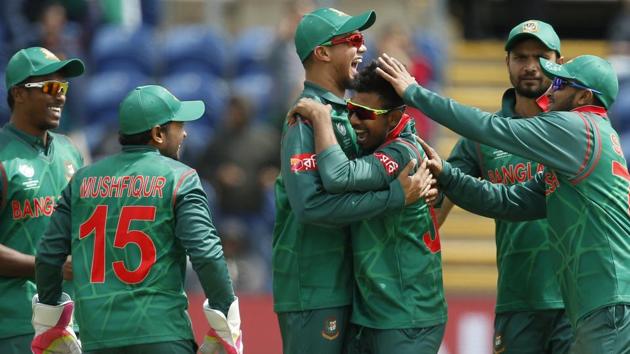 Mosaddek Hossain bagged three key wickets in just three overs to give Bangladesh a fighting chance of a win. (REUTERS) Mosaddek Hossain bagged three key wickets in just three overs to give Bangladesh a fighting chance of a win. (REUTERS)