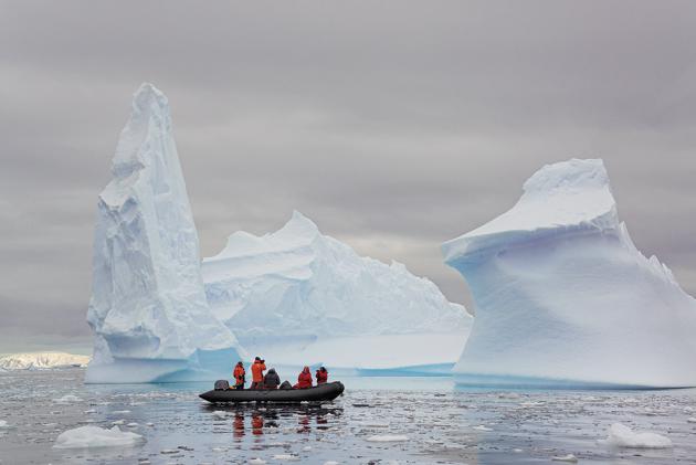 Marvel at the artistic icebergs and ice formations all around you. (Getty images) Marvel at the artistic icebergs and ice formations all around you. (Getty images)