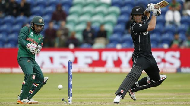 Neil Broom chipped in with 36, but New Zealand lost wickets towards the end as Bangladesh managed to restrict them to 265/8 in 50 overs. (REUTERS) Neil Broom chipped in with 36, but New Zealand lost wickets towards the end as Bangladesh managed to restrict them to 265/8 in 50 overs. (REUTERS)