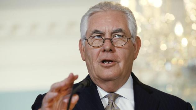 Secretary of State Rex Tillerson speaks about Qatar at the State Department in Washington, Friday June 9, 2017. Tillerson is calling on Saudi Arabia, Egypt, the United Arab Emirates and Bahrain to immediately ease their blockade on Qatar. (AP Photo) Secretary of State Rex Tillerson speaks about Qatar at the State Department in Washington, Friday June 9, 2017. Tillerson is calling on Saudi Arabia, Egypt, the United Arab Emirates and Bahrain to immediately ease their blockade on Qatar. (AP Photo)