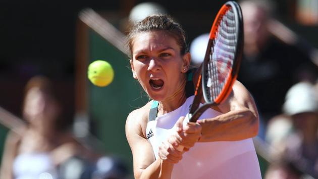 After a tight start, Halep took the first set 6-4. (AFP) After a tight start, Halep took the first set 6-4. (AFP)