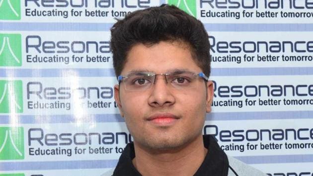 Kalpit Veerwa, who secured the 1st rank in SC category of JEE (Advanced) exam, topped the JEE Main exam and created history by scoring 360 out of 360 in the exam.(HT Photo)