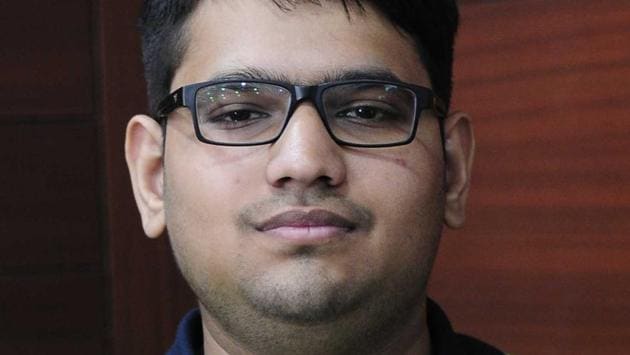 Rachit Bansal secured All India Rank (AIR) 9 in Joint Entrance Examination (JEE) Advanced 2017. (Keshav Singh/HT Photo)