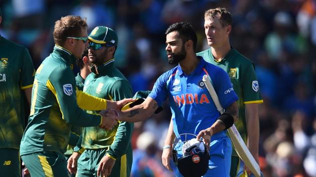 Virat Kohli-led India beat South Africa to enter ICC Champions Trophy 2017 semi-final. (AFP) Virat Kohli-led India beat South Africa to enter ICC Champions Trophy 2017 semi-final. (AFP)