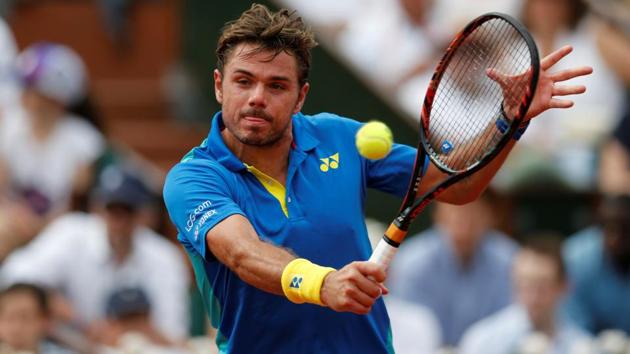 Switzerland's Stan Wawrinka in action during the final against Spain's Rafael Nadal. (REUTERS) Switzerland's Stan Wawrinka in action during the final against Spain's Rafael Nadal. (REUTERS)