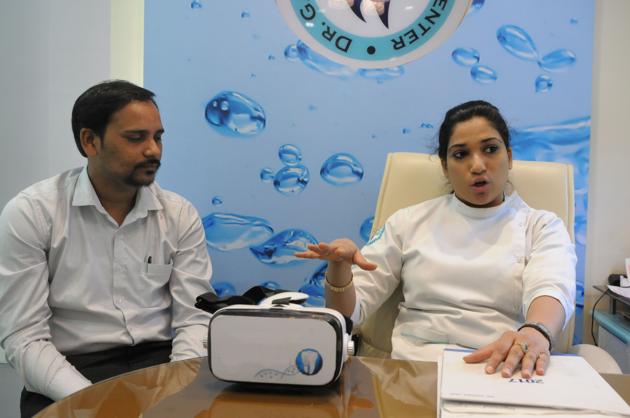 Video clips along with 3D animation help medical representatives explain the dosage and efficacy of a particular drug or equipment to their customers. (Parveen Kumar/HT PHOTO) Video clips along with 3D animation help medical representatives explain the dosage and efficacy of a particular drug or equipment to their customers. (Parveen Kumar/HT PHOTO)
