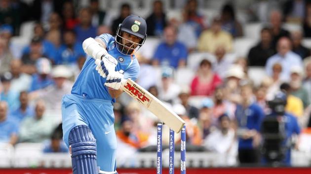 Shikhar Dhawan in action during the ICC Champions Trophy match between India and South Africa at The Oval. Catch full cricket score of India vs South Africa here (REUTERS) Shikhar Dhawan in action during the ICC Champions Trophy match between India and South Africa at The Oval. Catch full cricket score of India vs South Africa here (REUTERS)