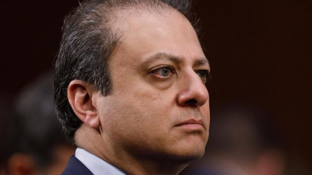 Former US attorney Preet Bharara listens to former FBI director James Comey's testimony at the Senate intelligence committee on Thursday. (Reuters) Former US attorney Preet Bharara listens to former FBI director James Comey's testimony at the Senate intelligence committee on Thursday. (Reuters)