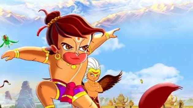 A still from the animated film Hanuman Da’ Damdaar.