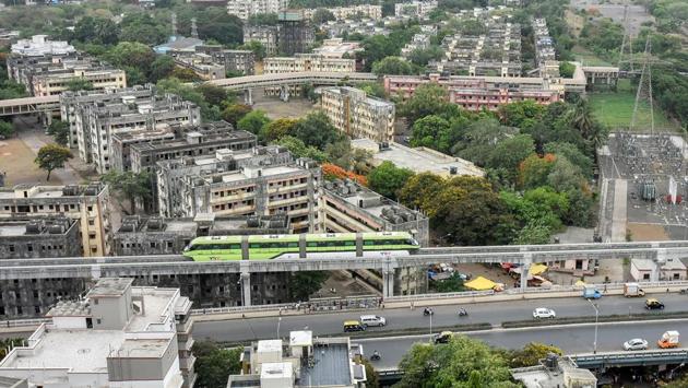The much-delayed phase-2  of the project is expected to be commissioned by the end of this year. (Kunal Patil/HT Photo) 