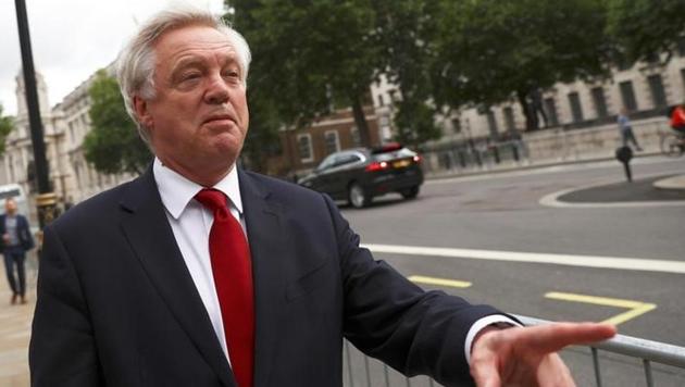 Britain's secretary of state for Brexit David Davis walks out of the Cabinet office in Westminster, central London. (Reuters Photo) Britain's secretary of state for Brexit David Davis walks out of the Cabinet office in Westminster, central London. (Reuters Photo)