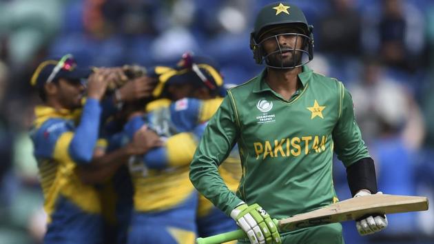 Pakistan's Shoaib Malik leaves the field dejected against Sri Lanka. (AP) Pakistan's Shoaib Malik leaves the field dejected against Sri Lanka. (AP)