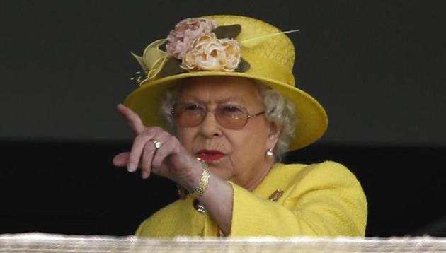 Britain's Queen Elizabeth during the Derby Festival.(Reuters)