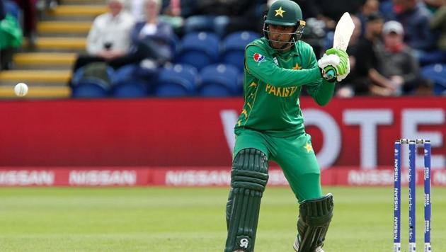 Pakistan's Fakhar Zaman en route to his maiden half century. (AFP) Pakistan's Fakhar Zaman en route to his maiden half century. (AFP)
