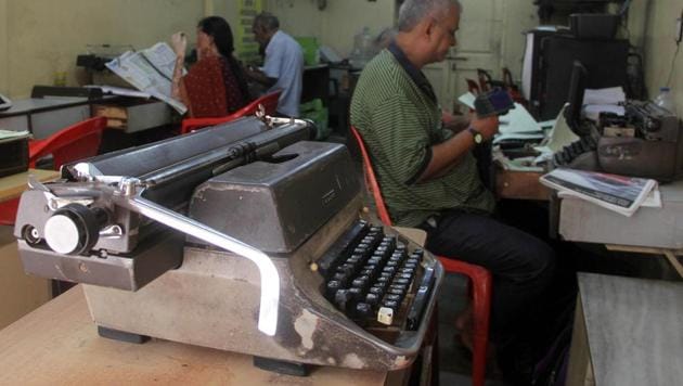The statement comes as the state government prepares to axe the manual typewriting exam from next year onwards, in favour of going digital.(HT)
