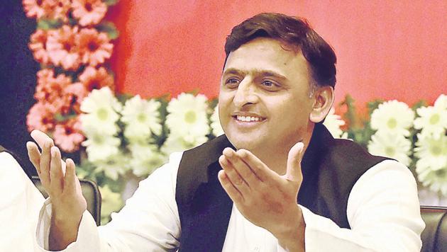 School bags distributed in government-run primary schools in Gujarat had SP national president Akhilesh Yadav’s picture. (PTI File Photo) School bags distributed in government-run primary schools in Gujarat had SP national president Akhilesh Yadav’s picture. (PTI File Photo)